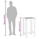 preview thumbnail 7 of 13, vidaXL Bar Table Outdoor Pub Patio Counter Height Table Solid Wood Acacia
