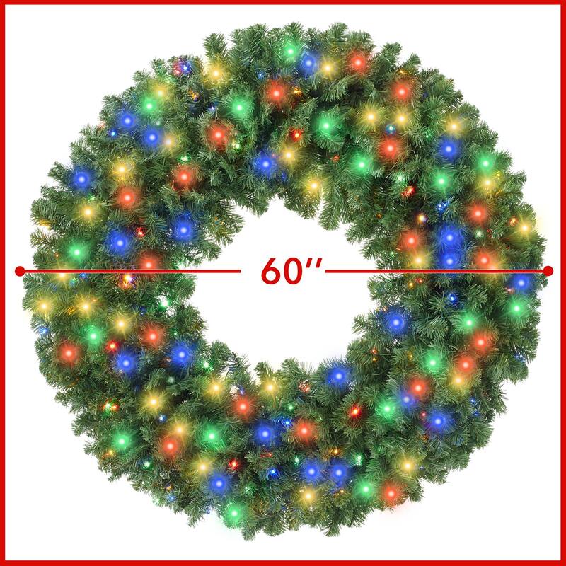 Green Fir Artificial Holiday Christmas Wreath Holiday Décor