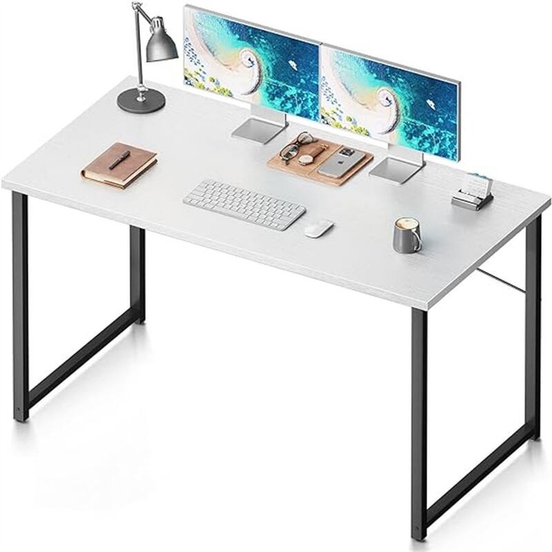 Modern Simple Style Desk for Home Office - White Black