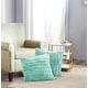 preview thumbnail 10 of 146, Serenta SuperMink Solid Color Throw Pillow Shell Cushion Cover Set 26" x 26" - Bleached Aqua - Set of 2