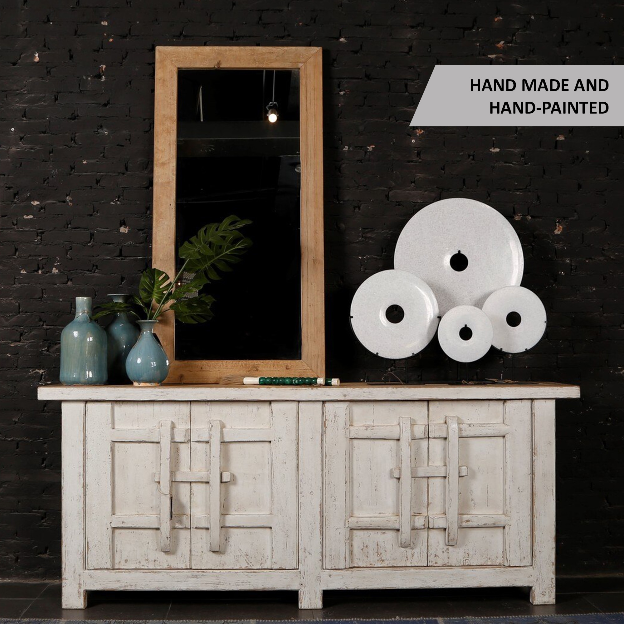 Artissance Amalfi Pine Wood Patrician Sideboard 91 Inch Wide Off