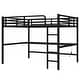 preview thumbnail 12 of 10, Metal Queen Size Loft Bed with Power Outlet and LED Lighted