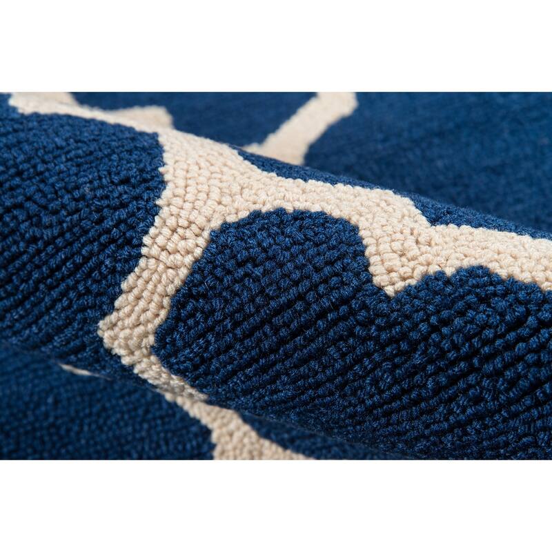 Momeni Geo Hand Hooked Polyester Contemporary Geometric Area Rug