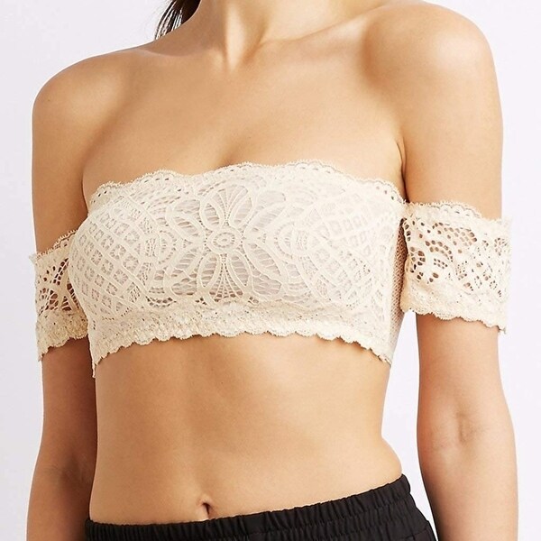 off the shoulder top and bralette