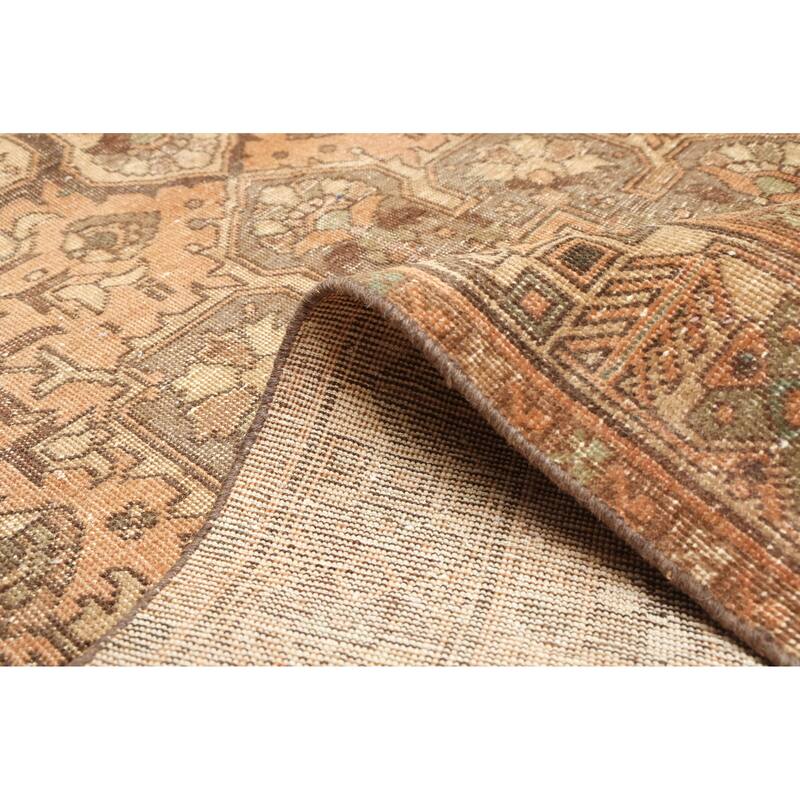 ECARPETGALLERY Hand-knotted Antalya Vintage Copper Wool Rug - 4'9 x 13'0