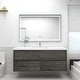 preview thumbnail 4 of 39, Selina 60" Wall Mounted Vanity with Single Sink