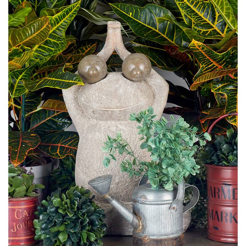 Benzara 17-inch x 23-inch Polystone Frog