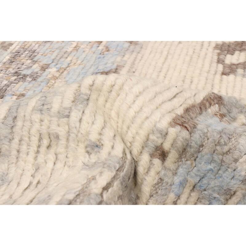 ECARPETGALLERY Hand-knotted Tangier Ivory Silk, Wool Rug - 8'3 x 9'10