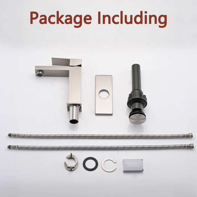 Topcraft Single Handle Bathroom Faucet with Pop-Up Drainer