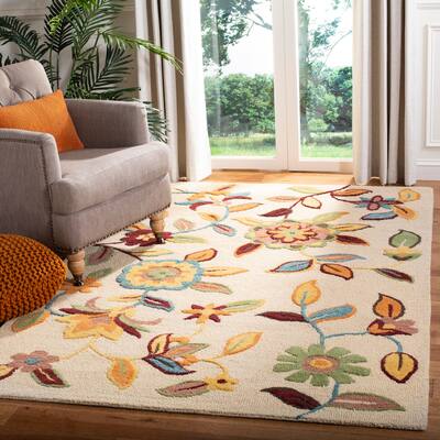 SAFAVIEH Handmade Blossom Adell Modern Floral Wool Rug