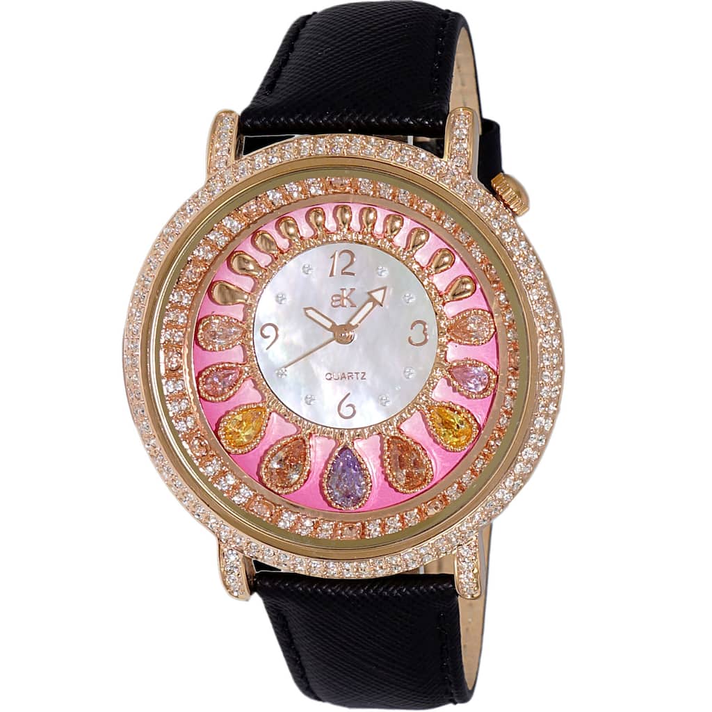 Adee Kaye Women's �Tear Drop White Dial Watch - AK2112-LRG - 6 (36)