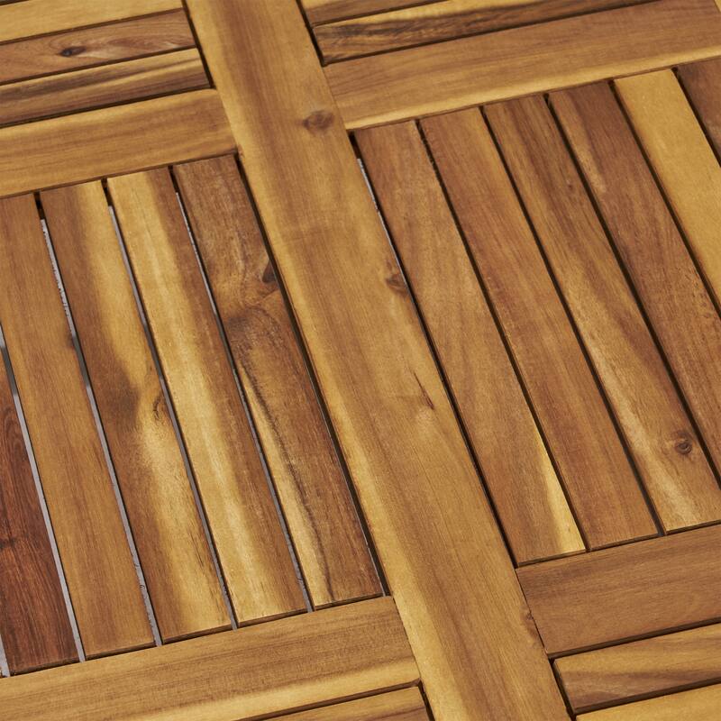 Hampton Outdoor 5-piece Wood and Wicker Sofa Chat Set by Christopher Knight Home