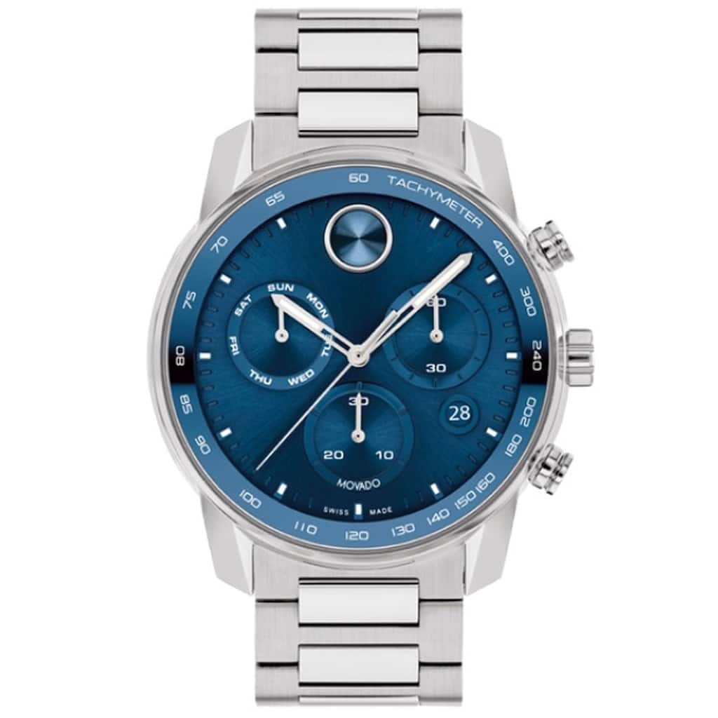 Movado Men's Bold Verso Blue Dial Watch - 3600865 - One Size