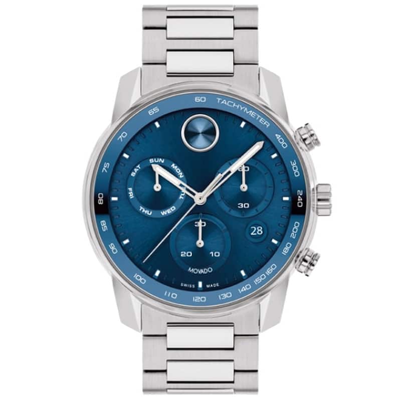 Movado Men's Bold Verso Blue Dial Watch - 3600865 - One Size