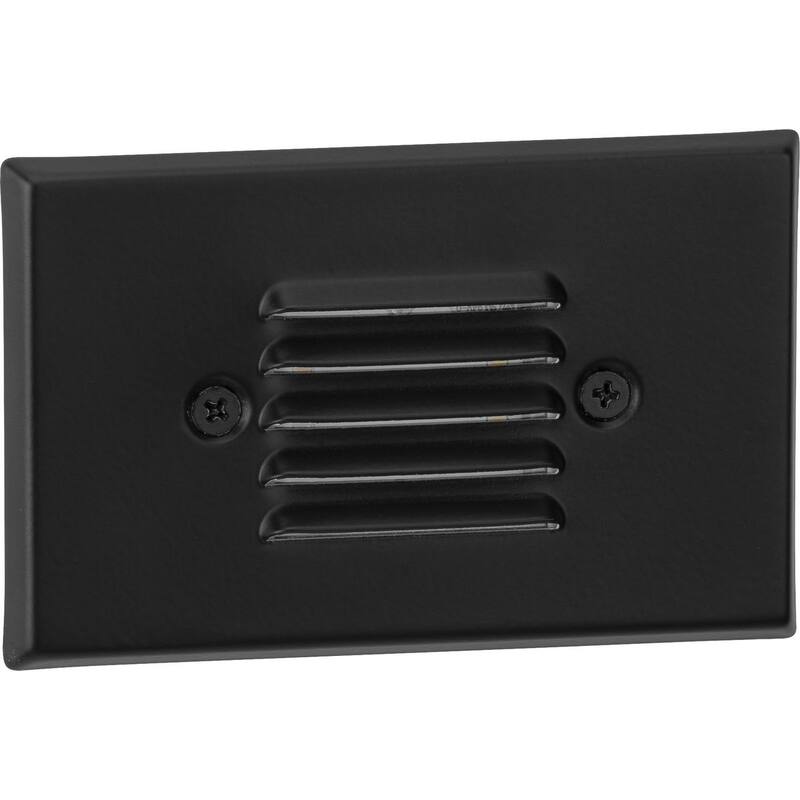 LED Indoor Outdoor Black Integrated LED Wall or Step Light - 3.125 in x 1.875 in x 4.875 in