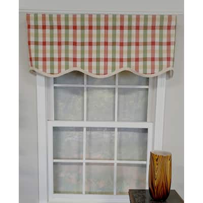 Bison Check Trimmed Provance Valance