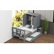 preview thumbnail 5 of 32, Twin Size Platform Bed with Storage Headboard, Footboard, and Pull-Out Trundle