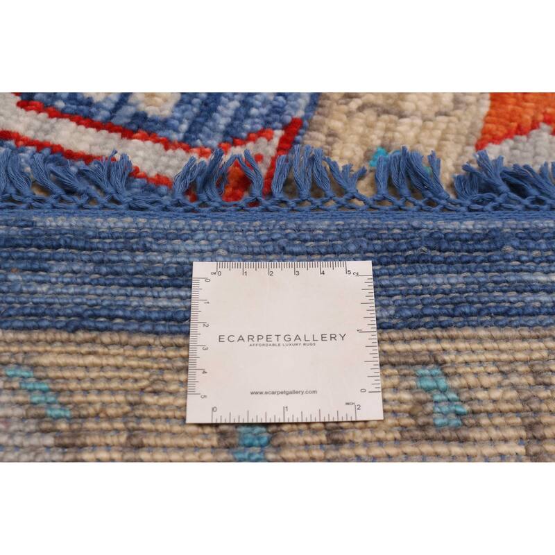 ECARPETGALLERY Hand-knotted Mamluk Navy Wool Rug - 10' 2" x 14'