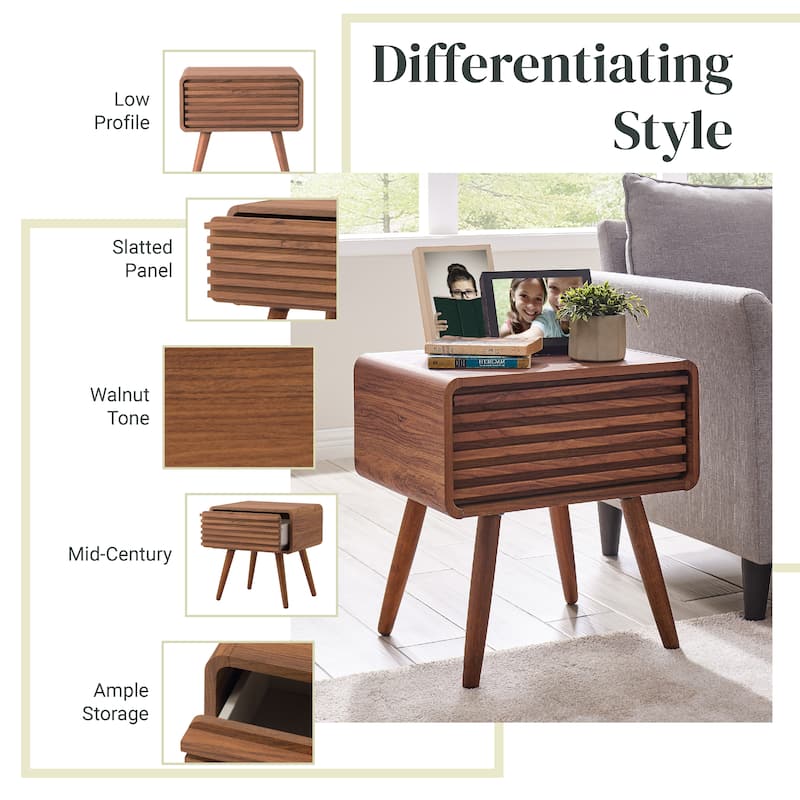 NPD Furniture Wilson Slat Side / End Table