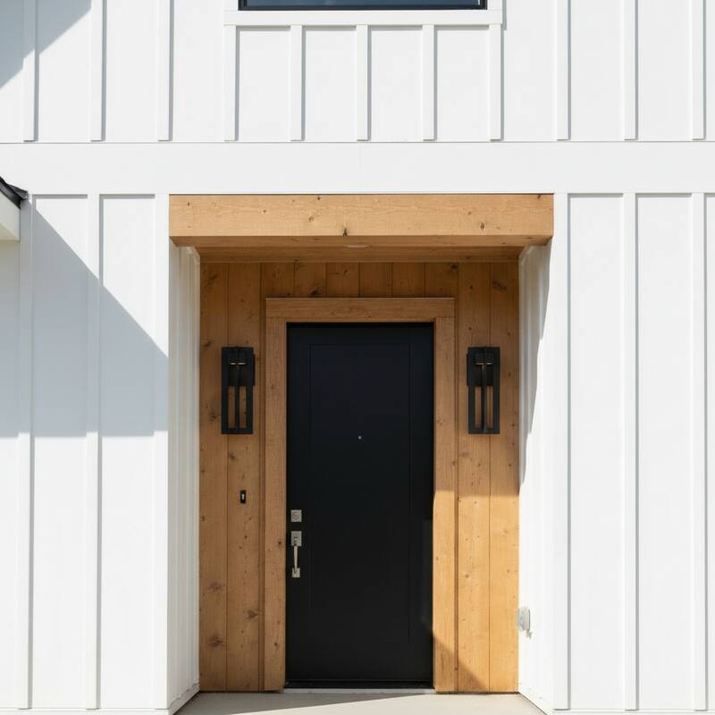 23 inch Black Integrated LED Outdoor Wall Sconce