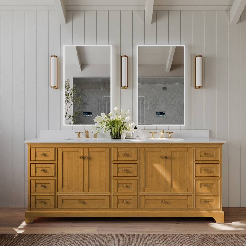 Ancerre Designs Audrey Bathroom Vanity Set - 84" - Sienna