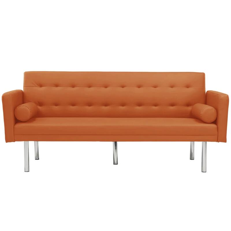 Aukfa Convertible Sleeper Sofa with Metal Legs - 68.5'' W