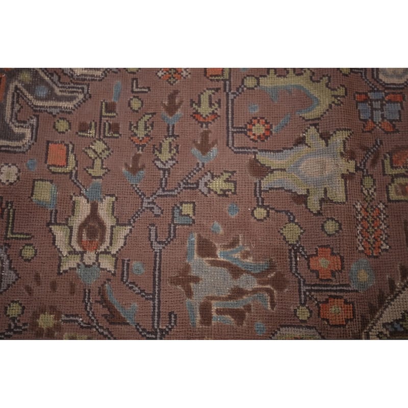 Geometric Tabriz Persian Vintage Area Rug Handmade Wool Carpet - 7'6"x 11'0"