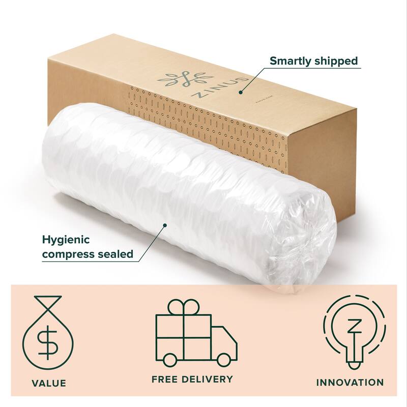 Priage by Zinus 12 Inch Gel-Infused Memory Foam Hybrid Mattress
