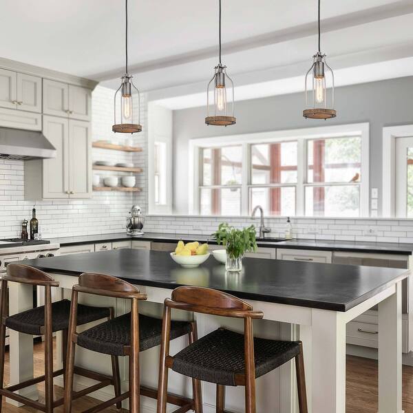 Modern Farmhouse 1-Light Mini Bottle Kitchen Island Pendant ...