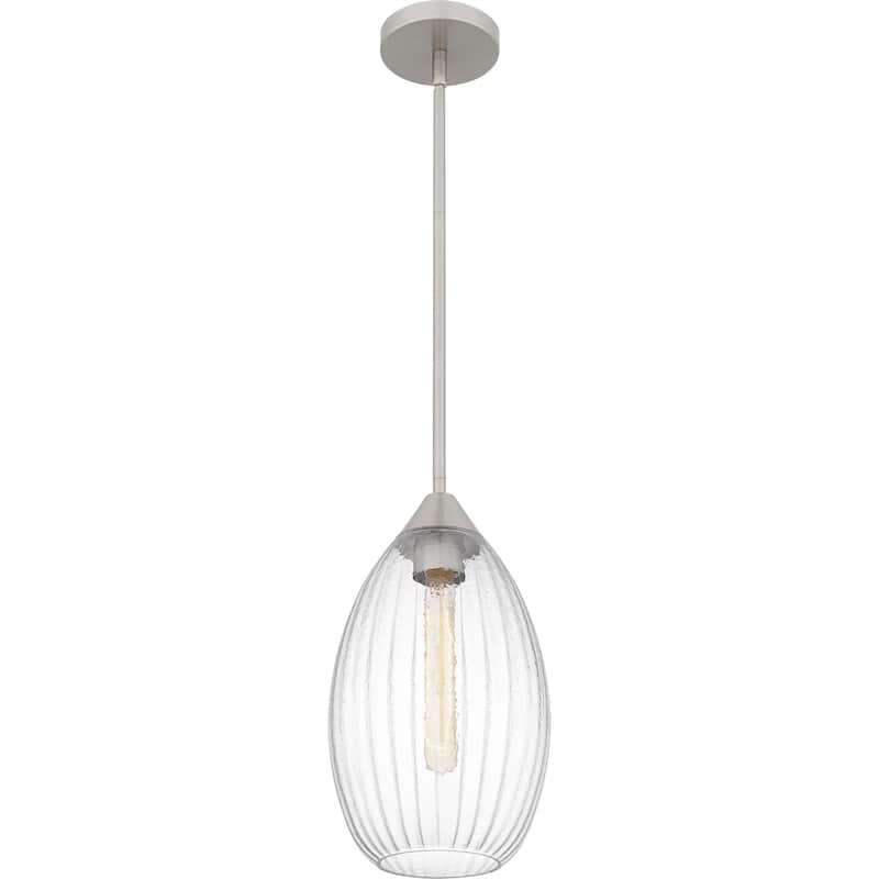 Marza 1-Light Brushed Nickel Mini Pendant