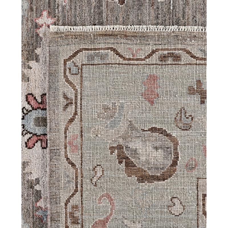 Oushak One-of-a-Kind Hand-Knotted Area Rug - Brown - 8' 0" x 9' 8"