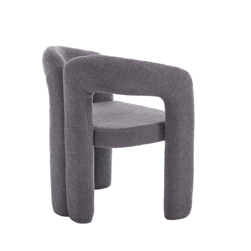 Contemporary Designed Upholstered Accent/Dining Chair /Barrel Side Chairs Kitchen Armchair For Living Room Set Of 2