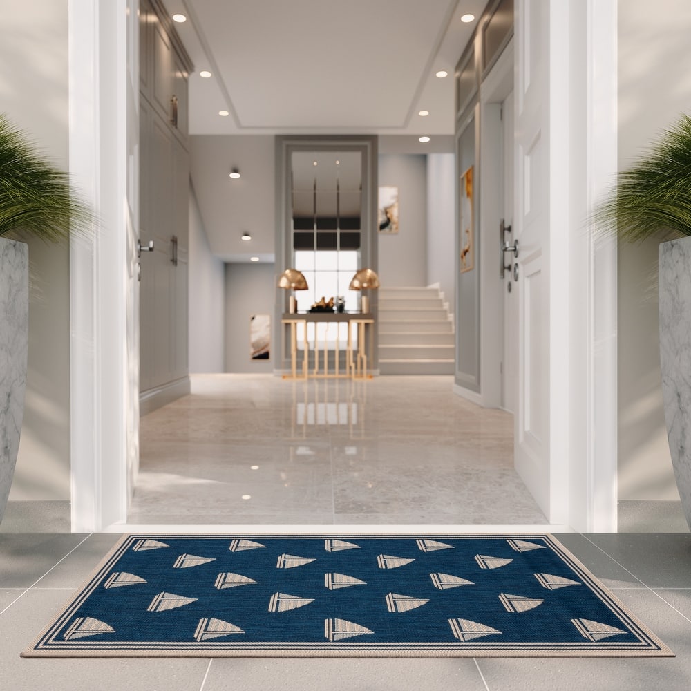 SAFAVIEH Courtyard Liljanka Indoor/ Outdoor Waterproof Patio Backyard Rug