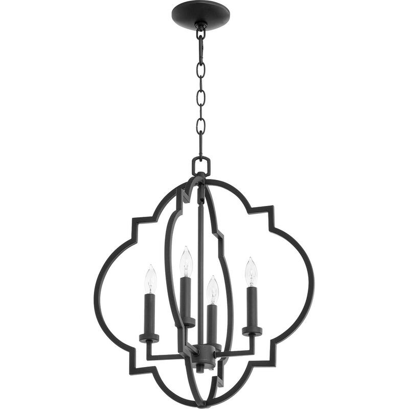 Quorum International Dublin 4 Light 18" Wide Pendant - Noir