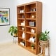 preview thumbnail 17 of 15, Concepts in Wood Double Wide Wood Bookcase, 12 Shelf, 84 inch Tall