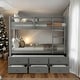 preview thumbnail 2 of 44, Twin over Twin Bunk Bed With Ladder And Safety Rail,Trundle with 3 Drawers