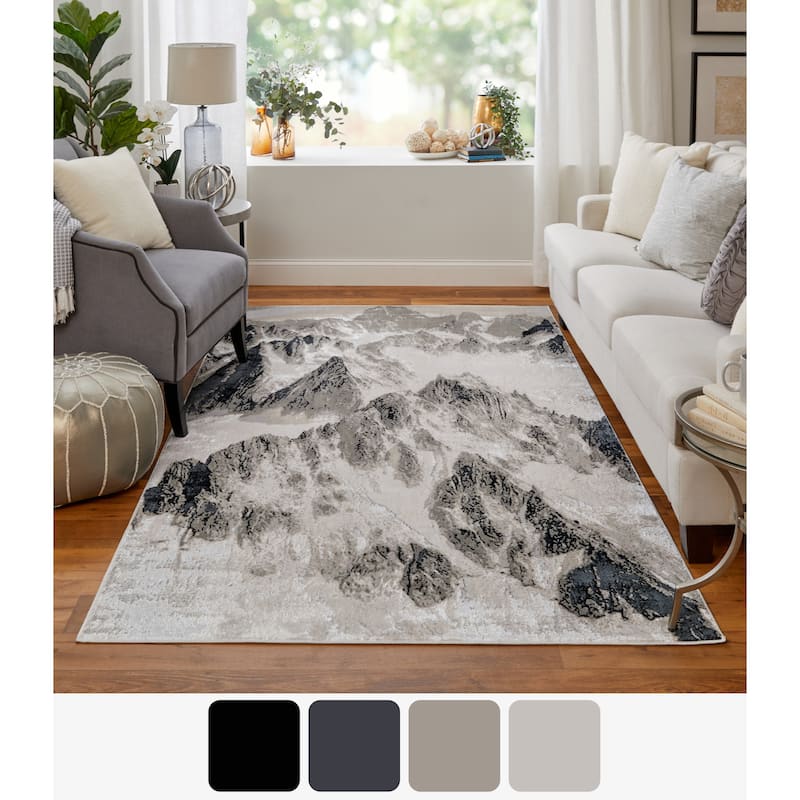 Jewel 39N2F Abstract Modern Area Rug
