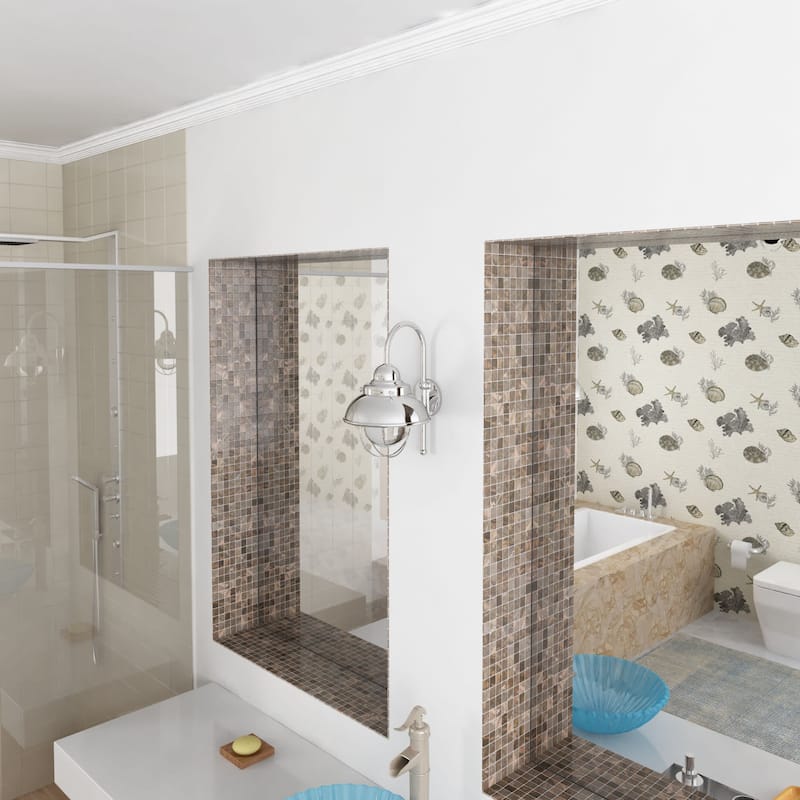 Roseto Calhoun Single Light 16" Tall Outdoor Wall Sconce - Brushed Stainless