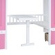 preview thumbnail 15 of 52, Bunk Bed Turn into Upper Bed & Down Desk w/ 2 Drawers & Storage Stairs