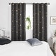 preview thumbnail 39 of 54, Deconovo Gold Star Foil Room Darkening Curtains for Kids 2 Panels
