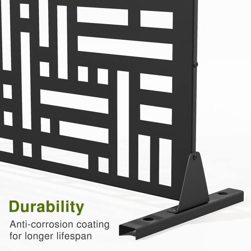 6 ft. H x 4 ft. Metal Privacy Screen Free Standing - 72*47