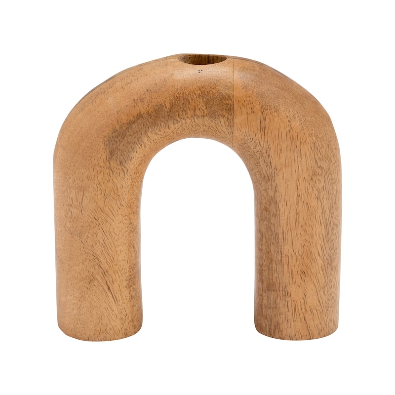 Sagebrook Home Wood Horseshoe Vase