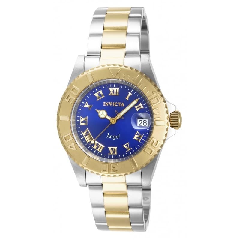 Invicta Women's 14363 Angel Quartz 3 Hand Blue Dial Watch