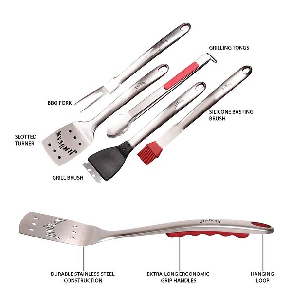 Stainless steel hotsell grill tools