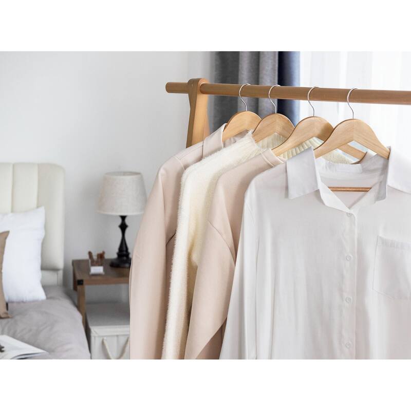 StorageWorks Wooden Clothes Hangers, Hangers for Coats, Shirts, Jackets, Pants, Suits