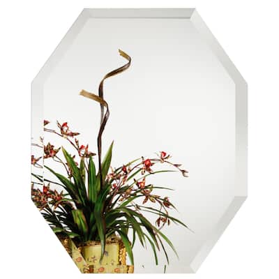 Alno 21-1/4 x 28-3/4 Inch Frameless Octagonal Mirror