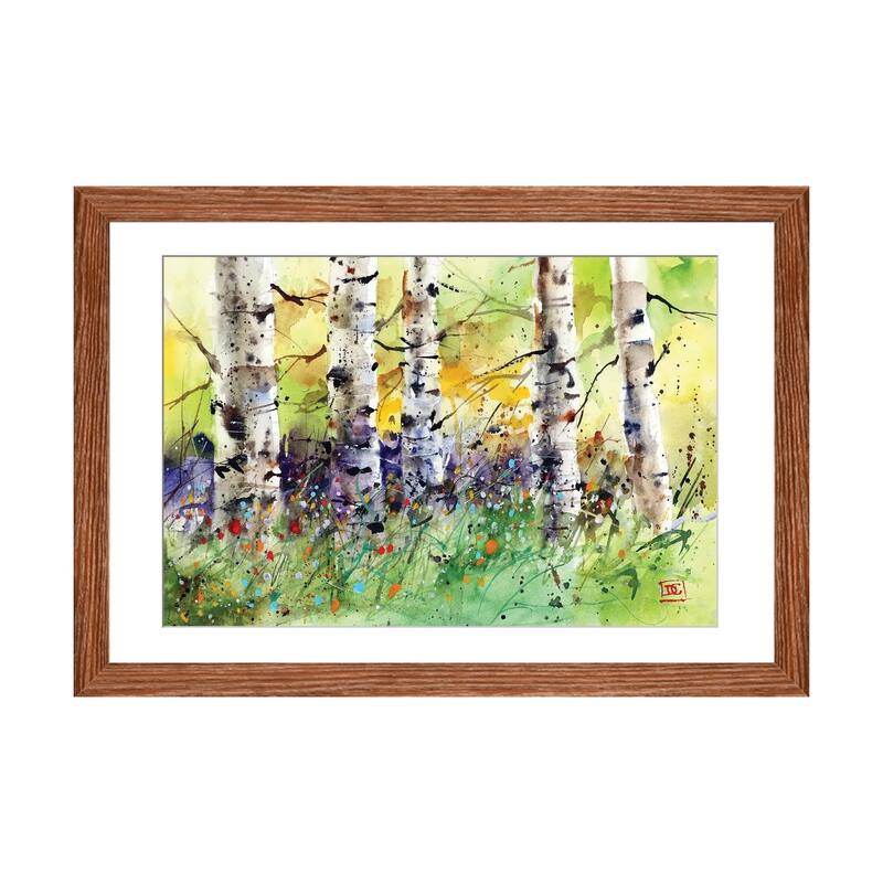 iCanvas "Spring Trees" by Dean Crouser - Walnut - 24x32x1