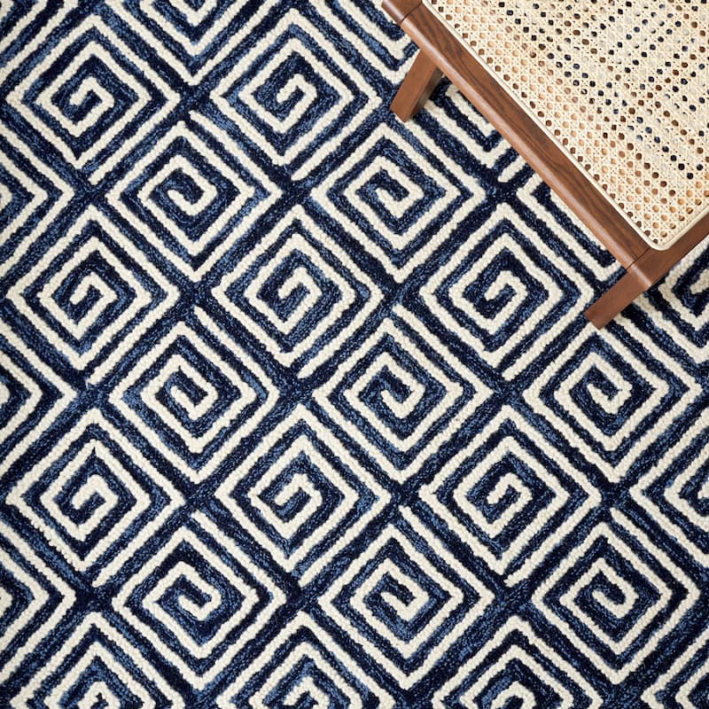 SAFAVIEH Handmade Metro Wencke Geometric Wool Rug