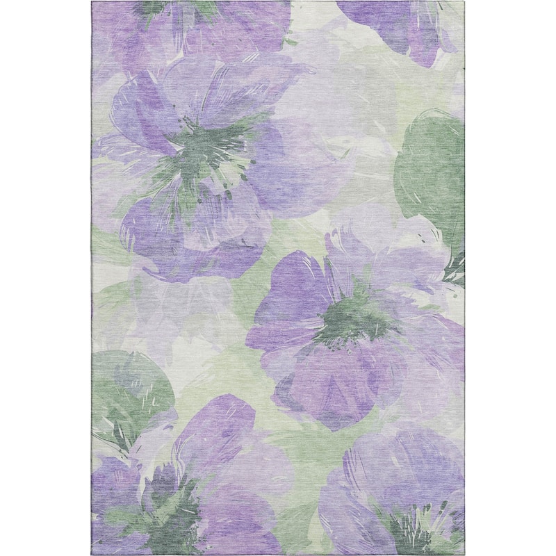 Premium Washable Super Soft Contemporary Floral Mayfield Rug