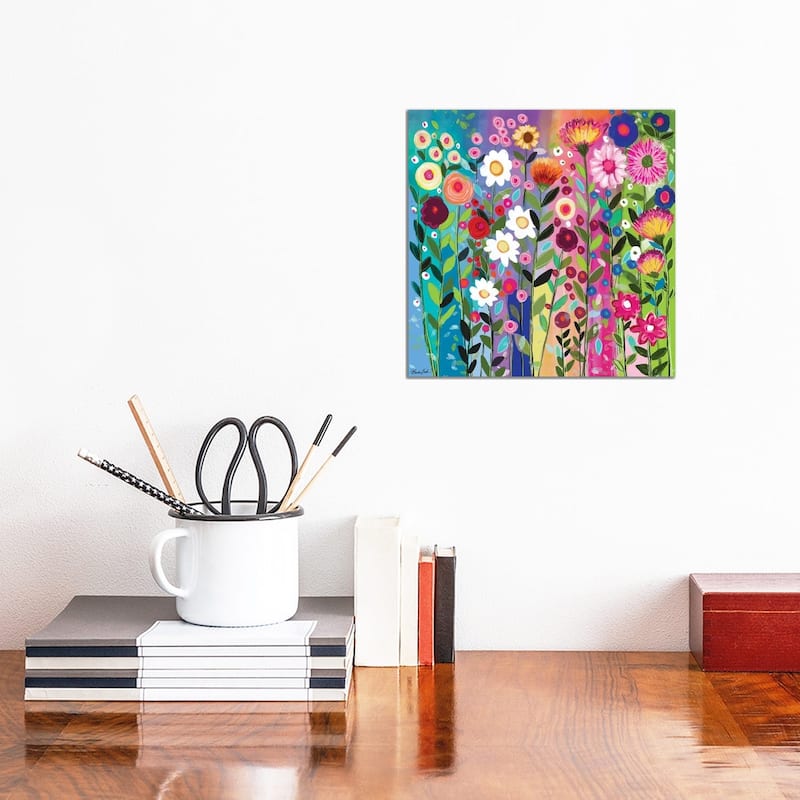 iCanvas "Rainbow Love" by Brenda Bush Canvas Print - 12x12x0.75